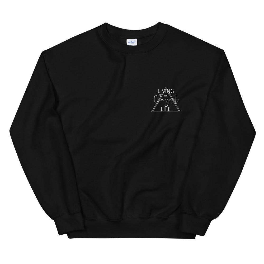 Okayest Triangle Unisex Sweatshirt Black