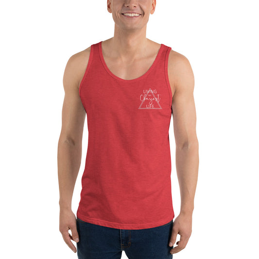 Okayest Life Triangle Unisex Tank Top Red