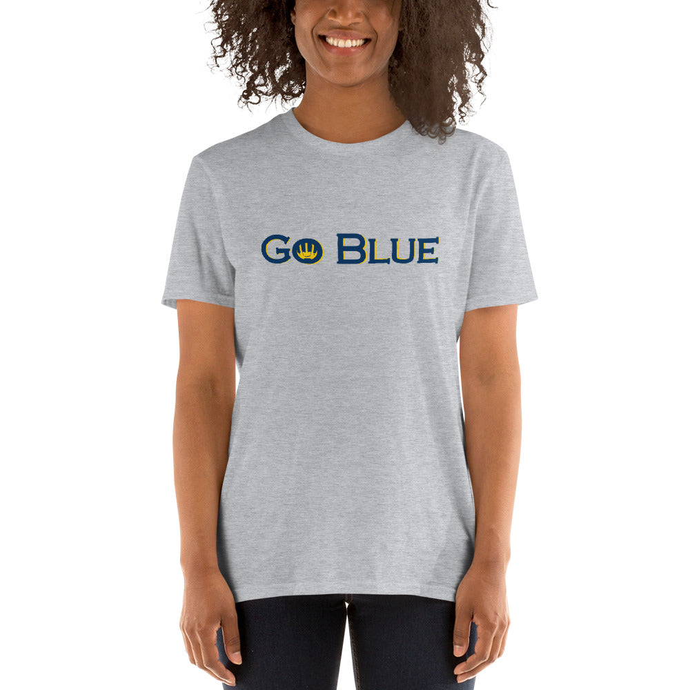 Go Blue Super Soft Short-Sleeve Unisex T-Shirt