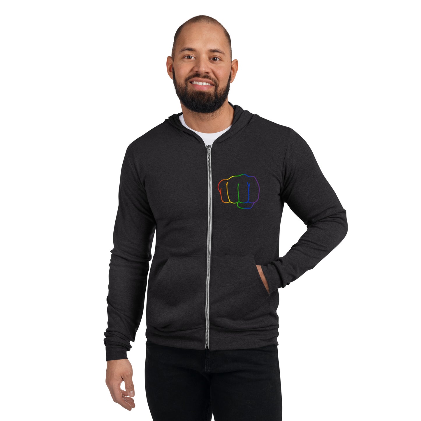Smash Pride Unisex zip hoodie
