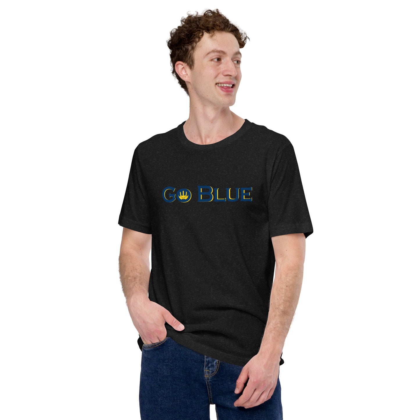 Go Blue Unisex Structured T-Shirt