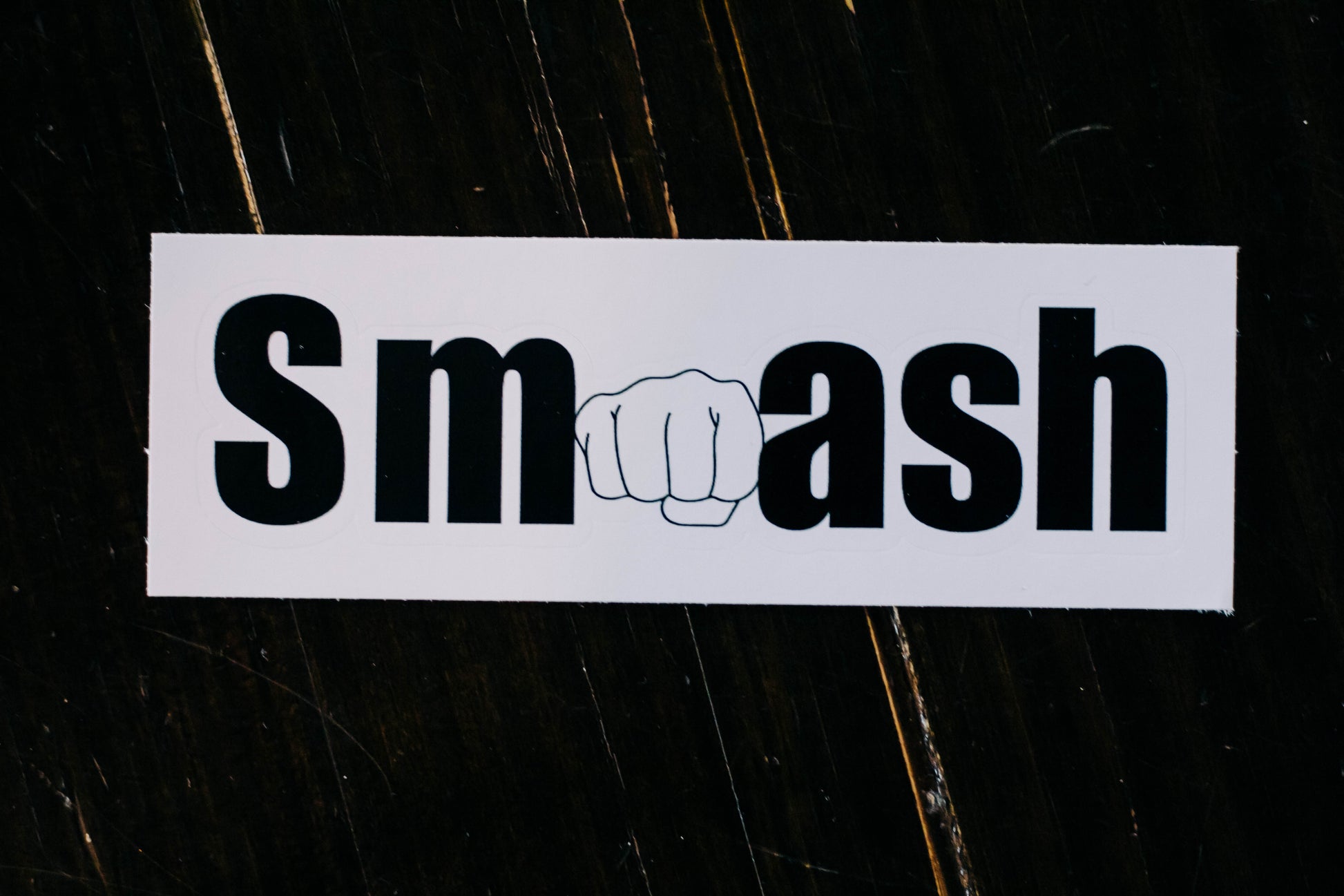 Smash Fist Bubble-free sticker 2