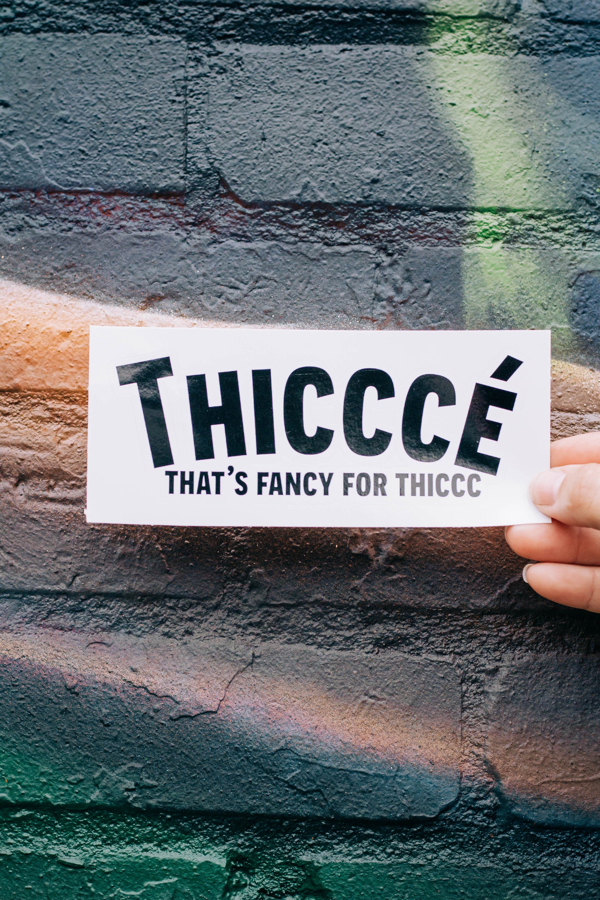 Thicccé Bubble-free sticker 
