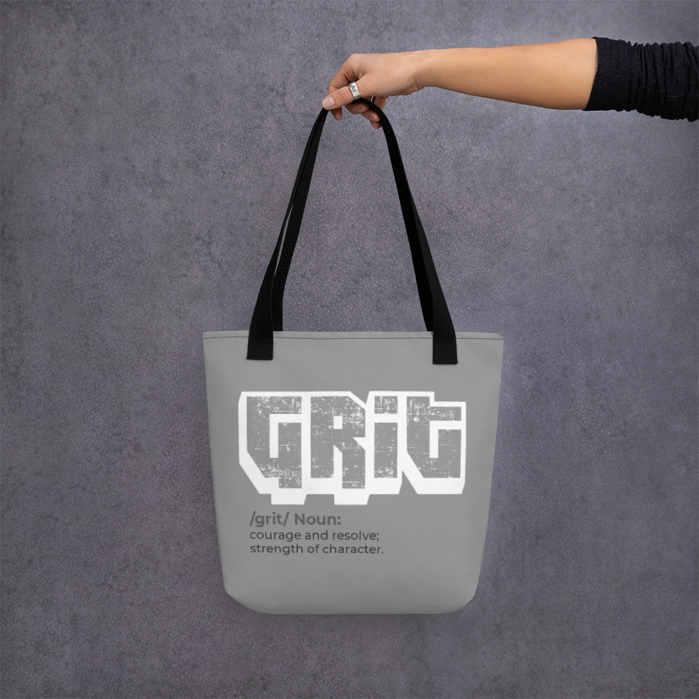 Grit Tote bag grey