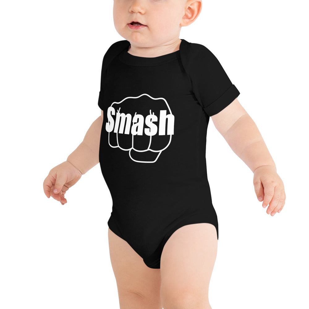 Smash Fist Baby short sleeve one piece black
