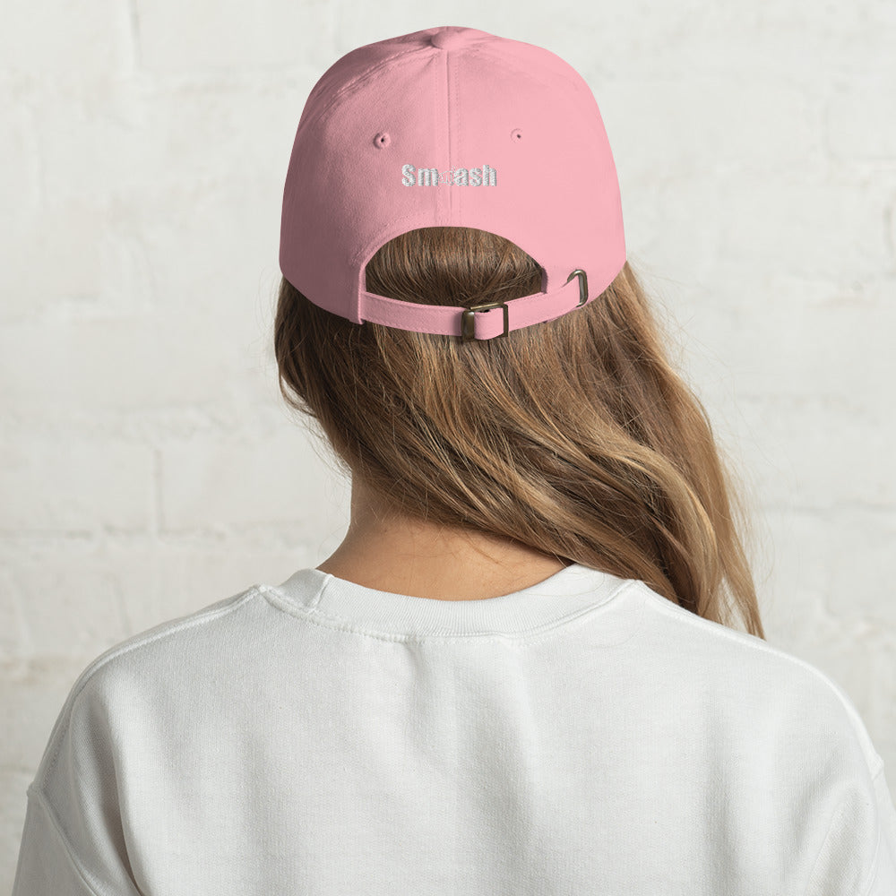 Smash Adjustable Strap Hat Pink Back