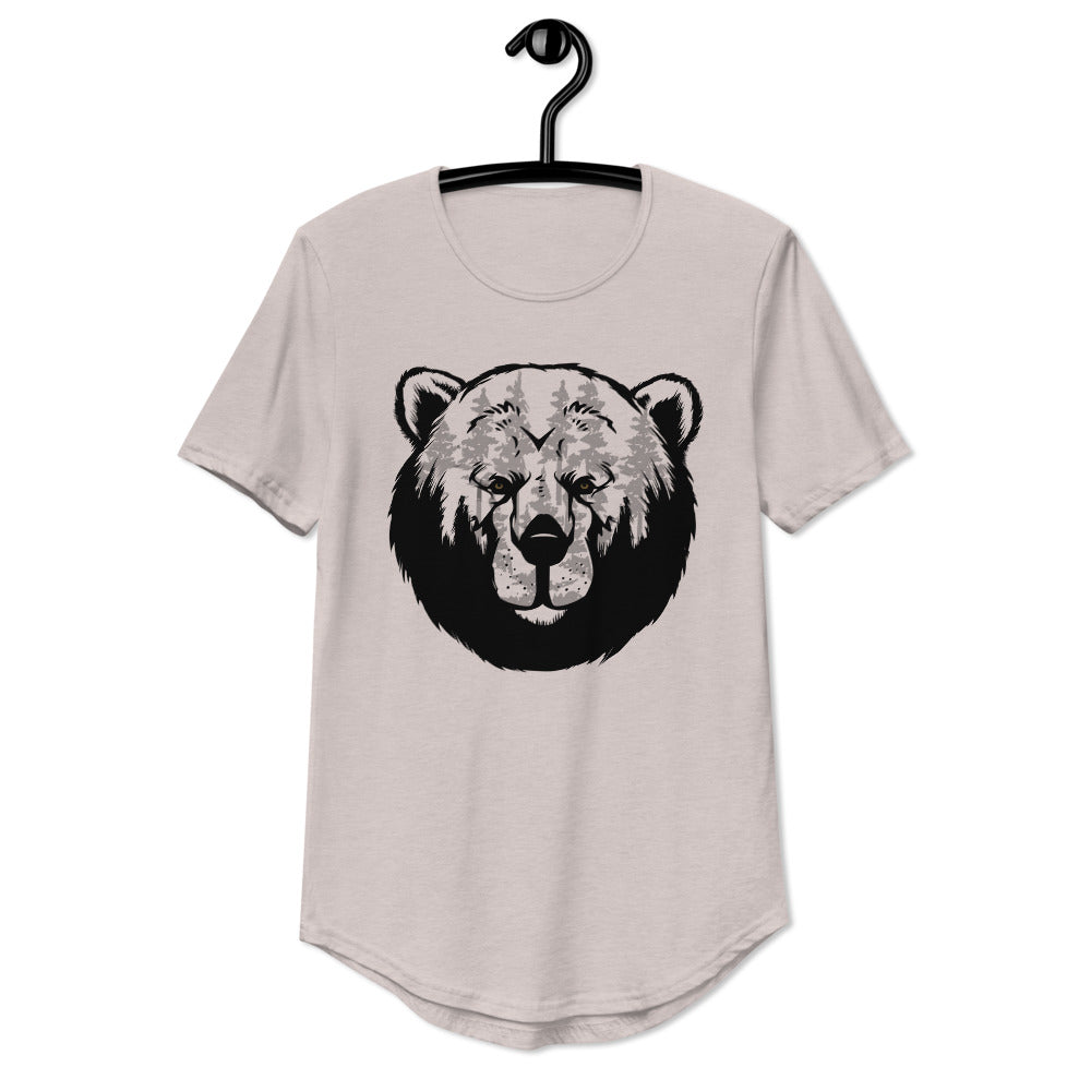Bear Unisex Curved Hem T-Shirt