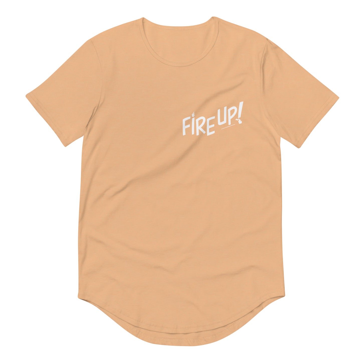 Fire Up! Curved Hem T-Shirt