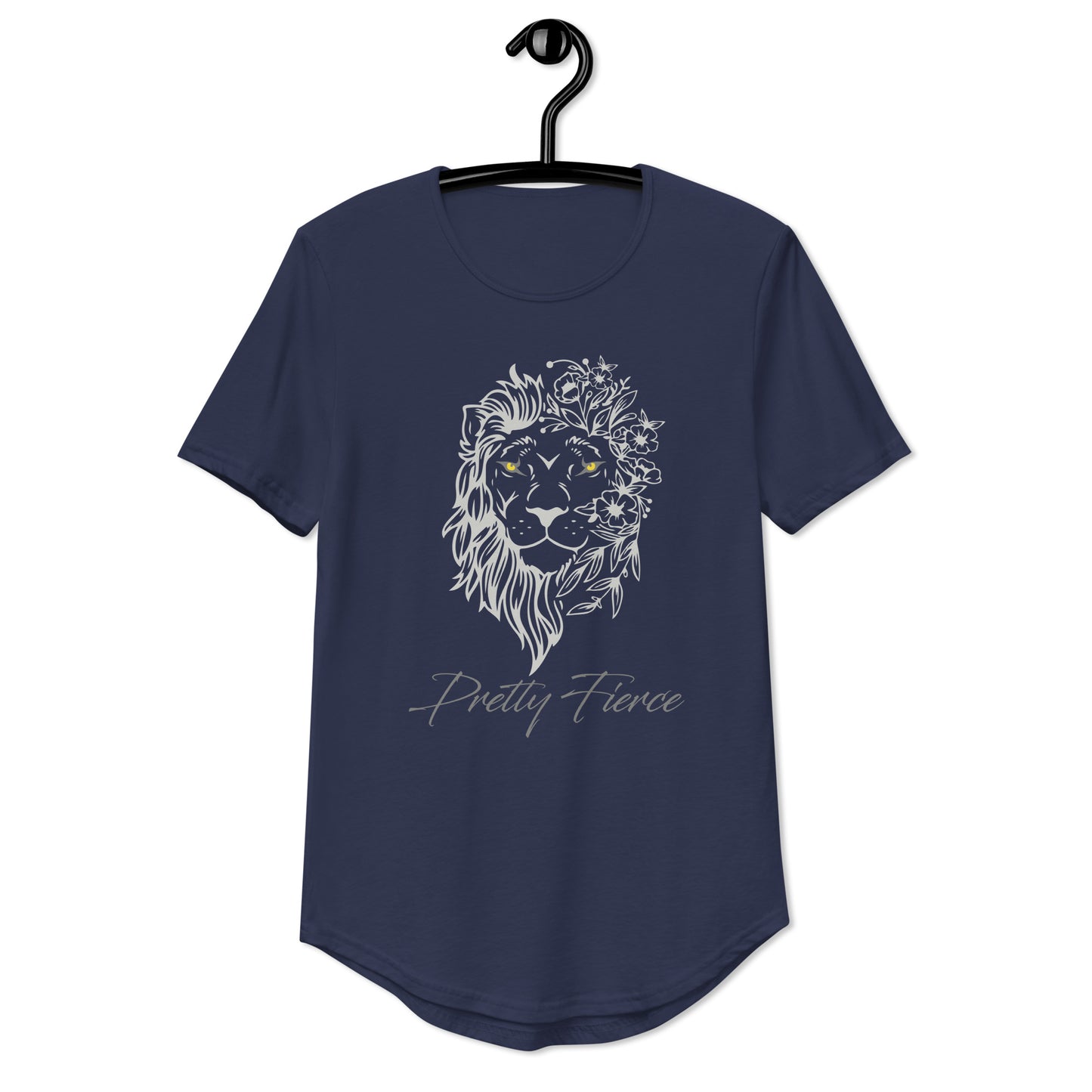Lion Curved Hem T-Shirt