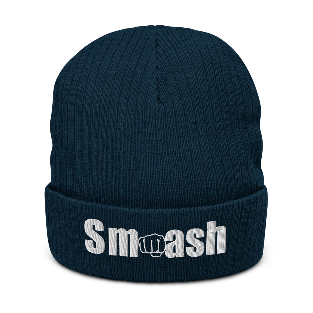 Smash recycled cuffed beanie navy
