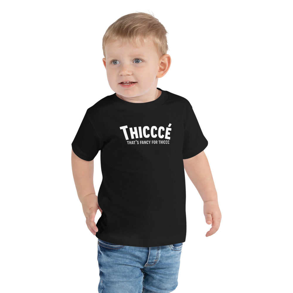 Thicccé Toddler T-shirt Black