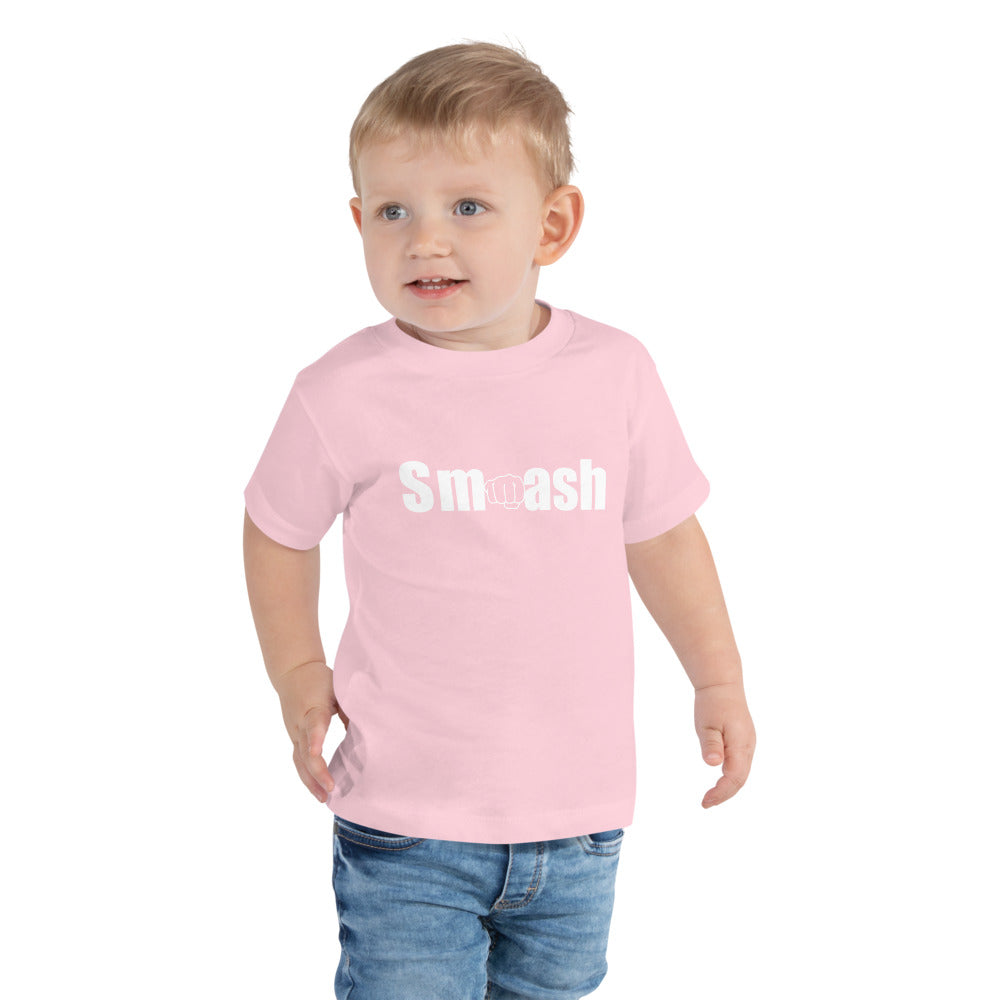 Smash Toddler Short Sleeve Tee Pink