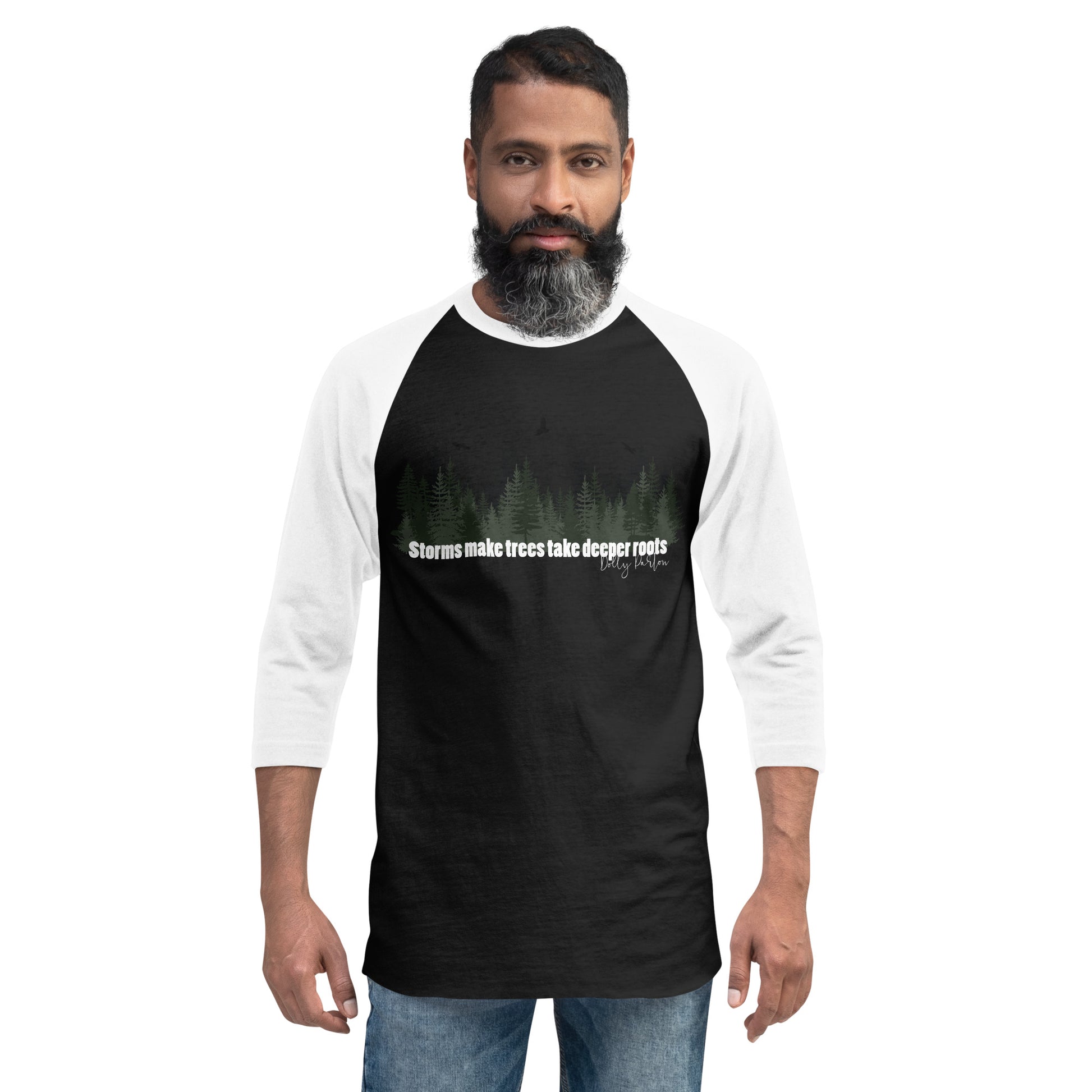 Trees 3/4 sleeve raglan shirt – SmashTee