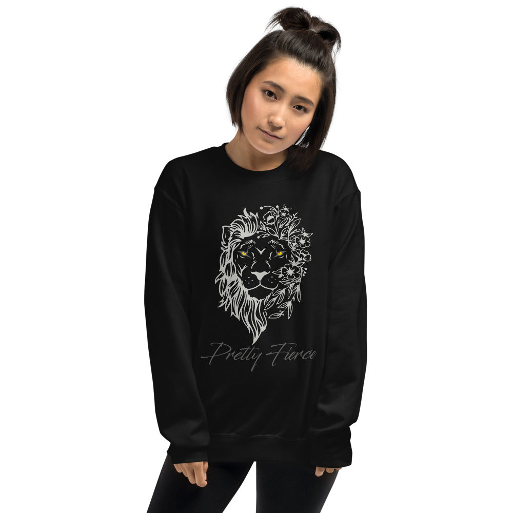 Lion unisex sweatshirt black