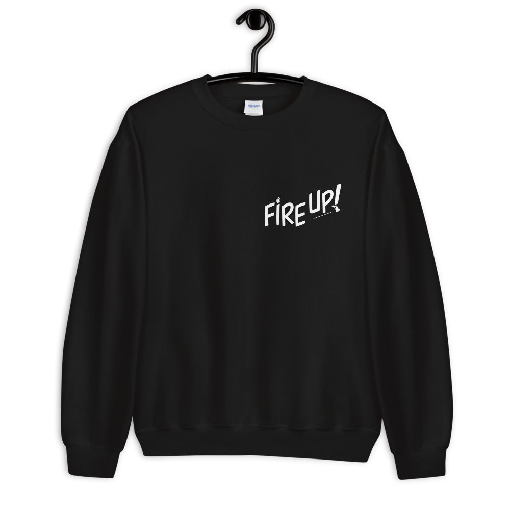 Fire Up! Pocket Unisex Sweatshirt black