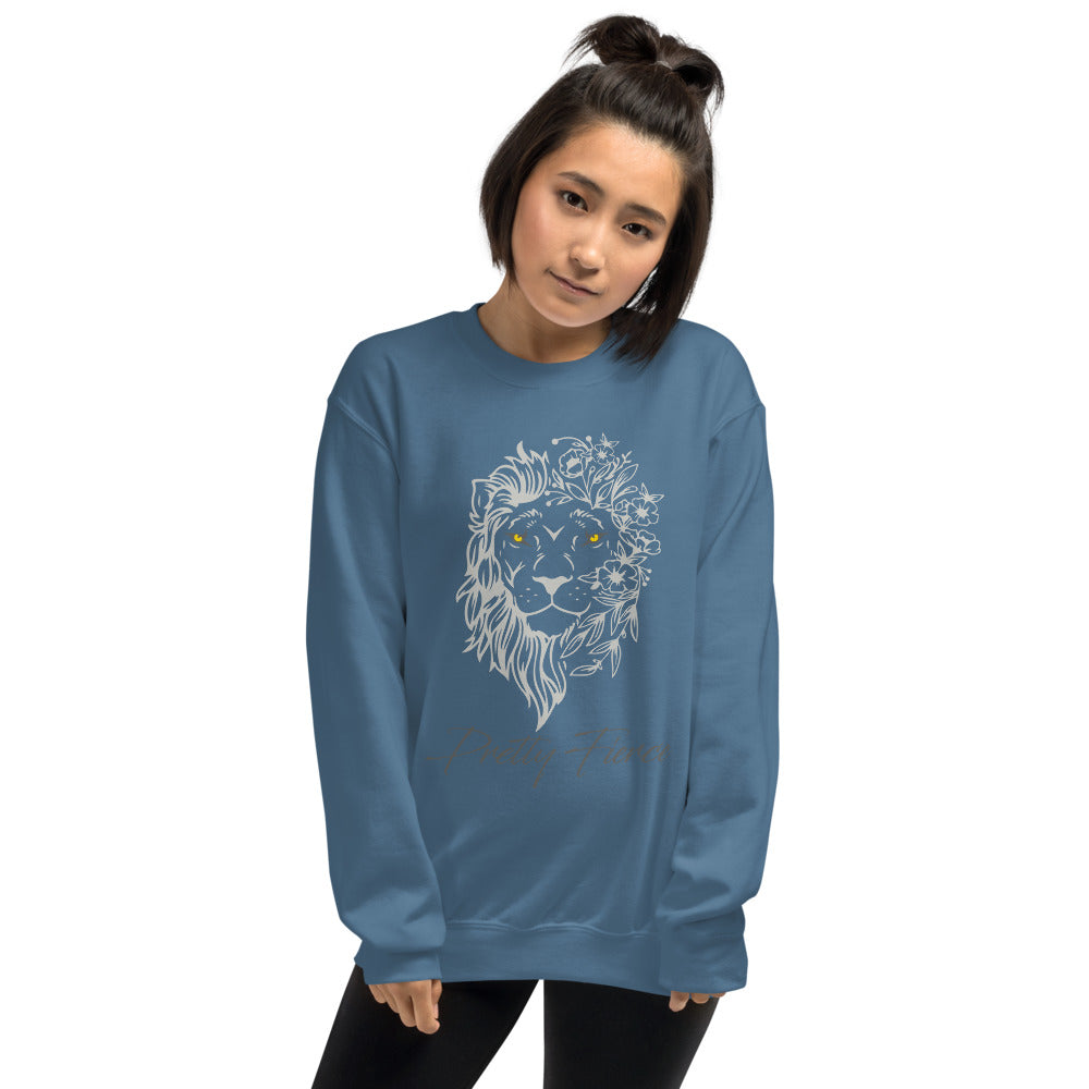 Lion unisex sweatshirt indigo blue