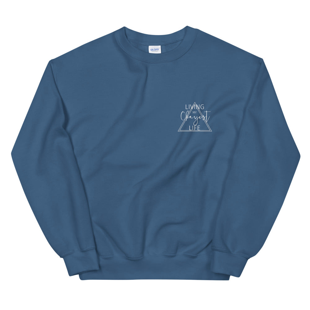 Okayest Triangle Unisex Sweatshirt Indigo