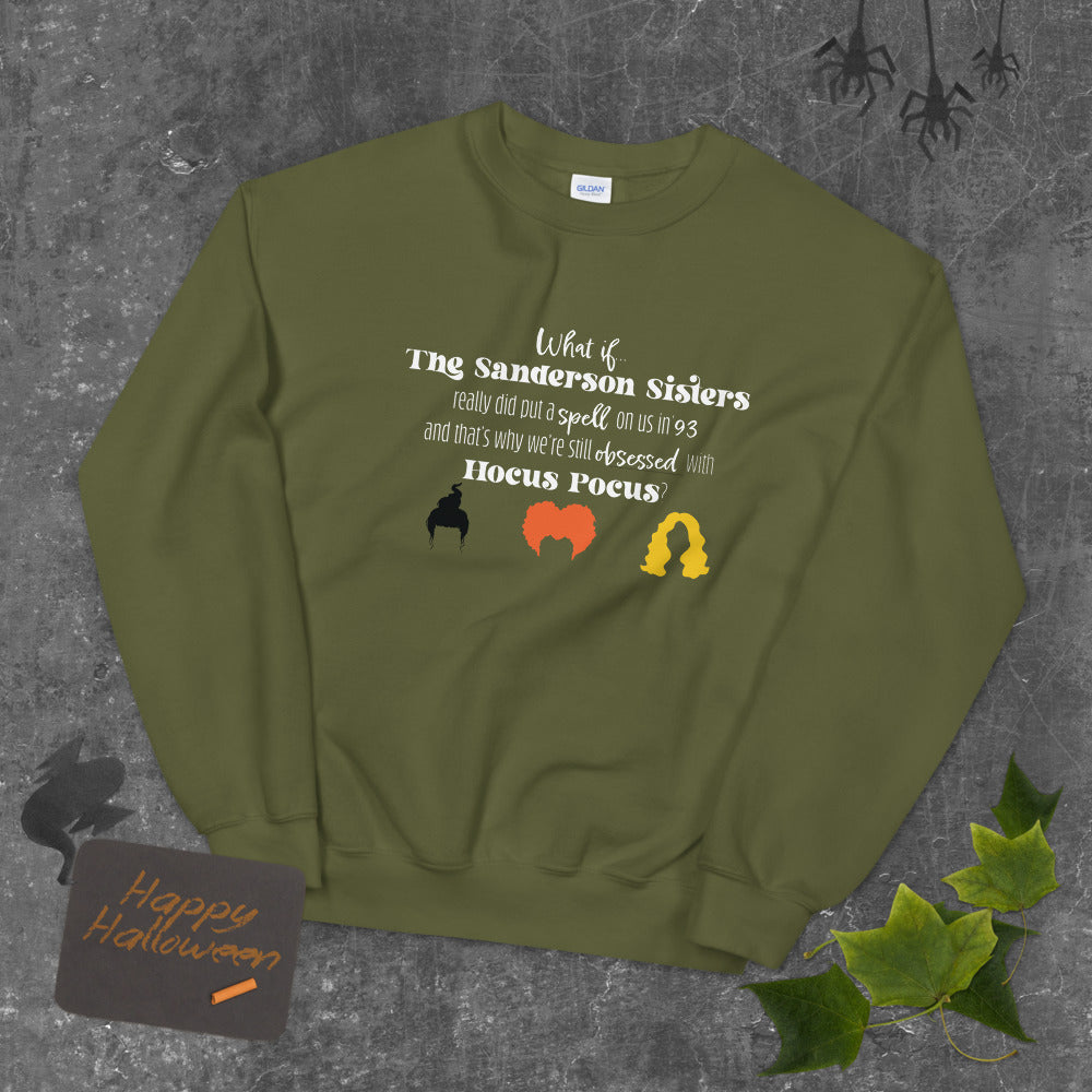 Hocus Pocus unisex sweatshirt military green