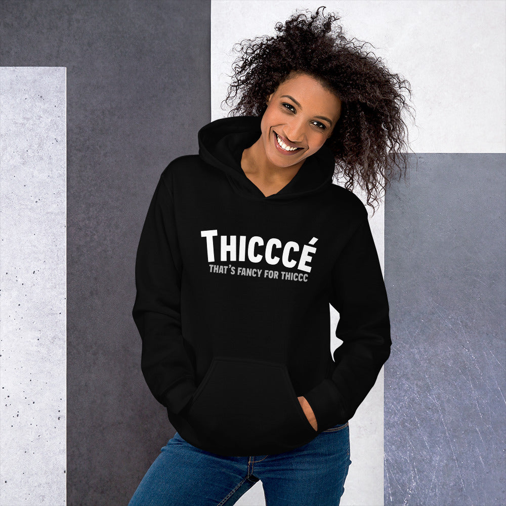 Thicccé Kangaroo Pouch Unisex Hoodie Black