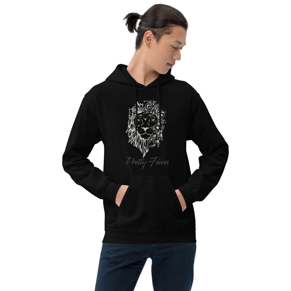 Lion unisex hoodie black