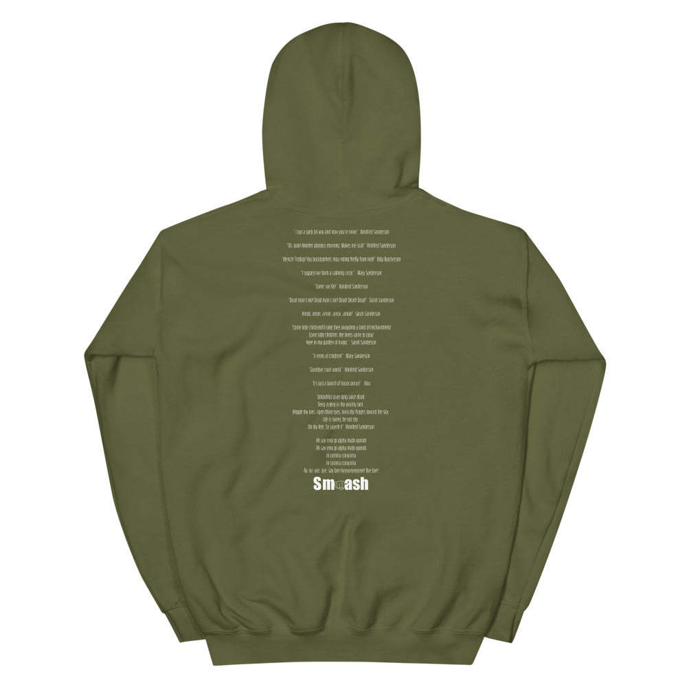 Hocus Pocus unisex hoodie military green back