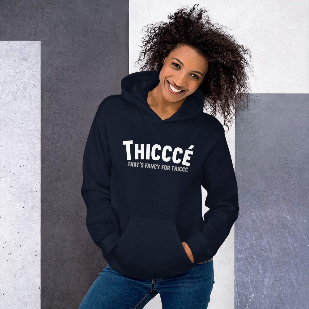 Thicccé Kangaroo Pouch Unisex Hoodie Navy