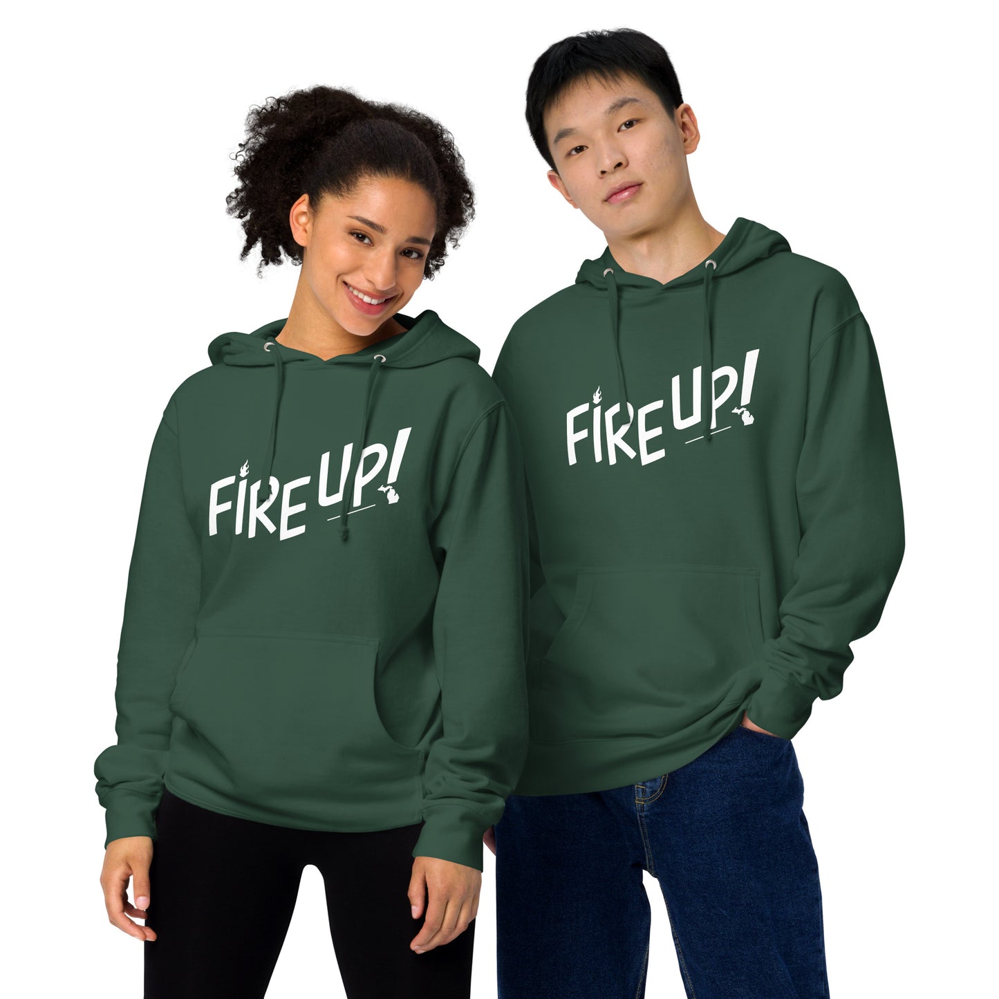 Fire Up! Unisex midweight hoodie