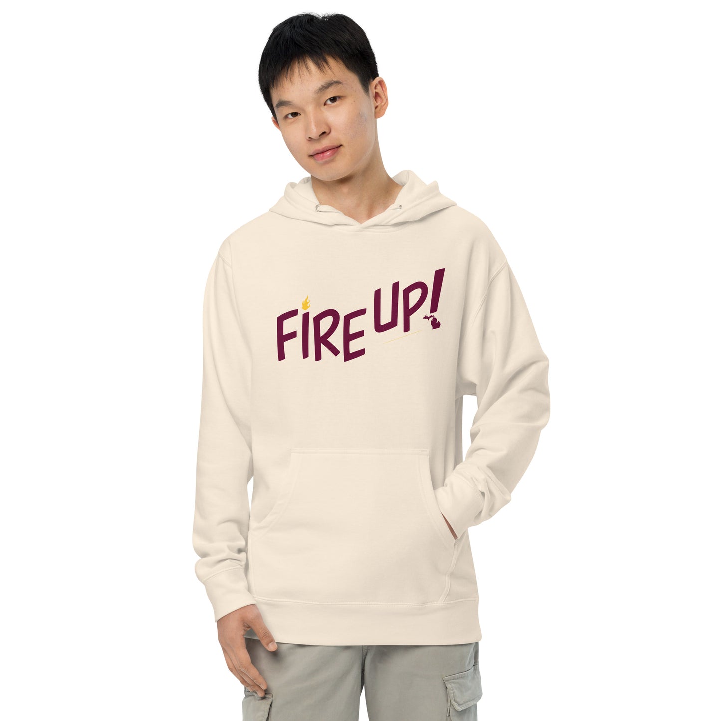 Fire Up! M&G Unisex midweight hoodie