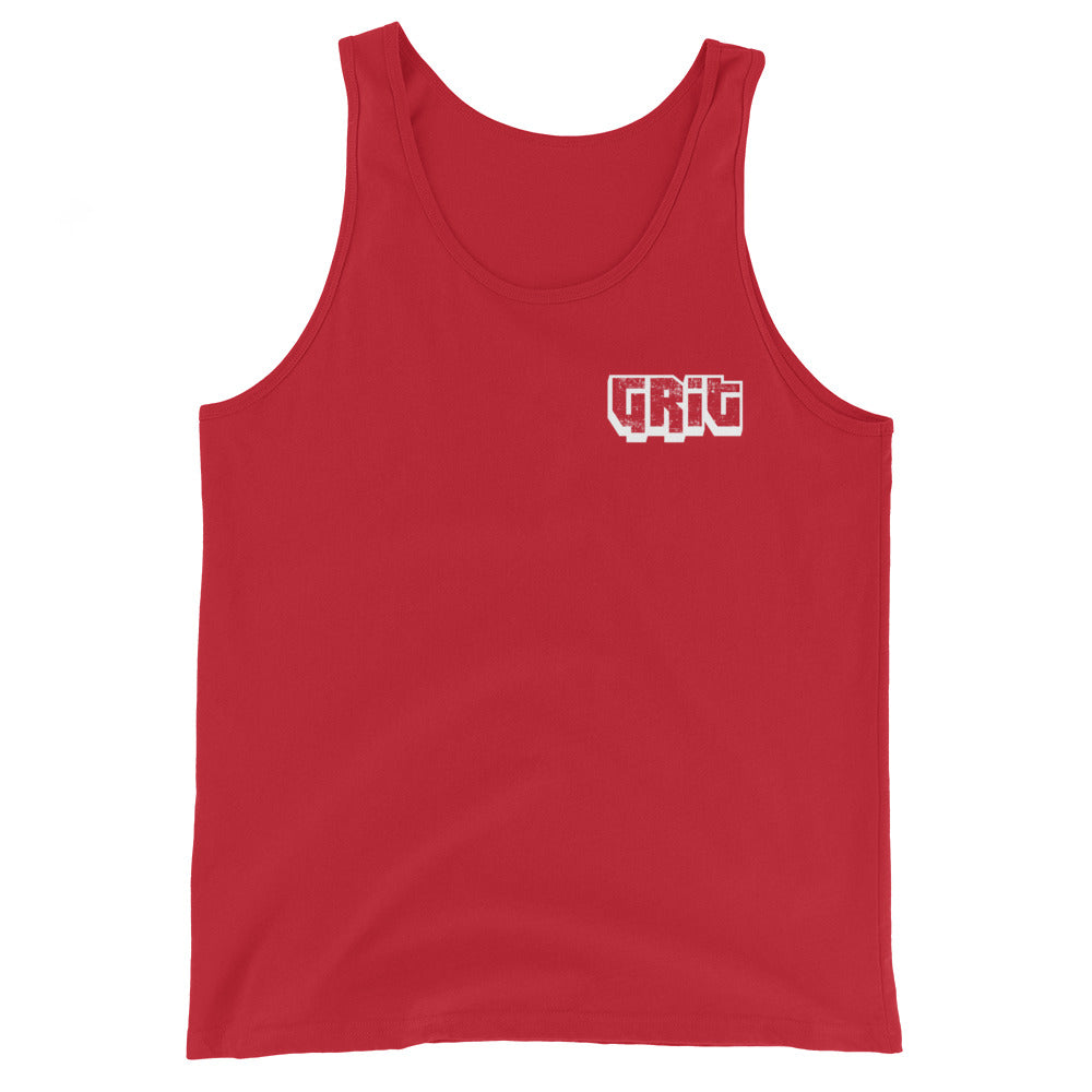 Grit unisex tank top red