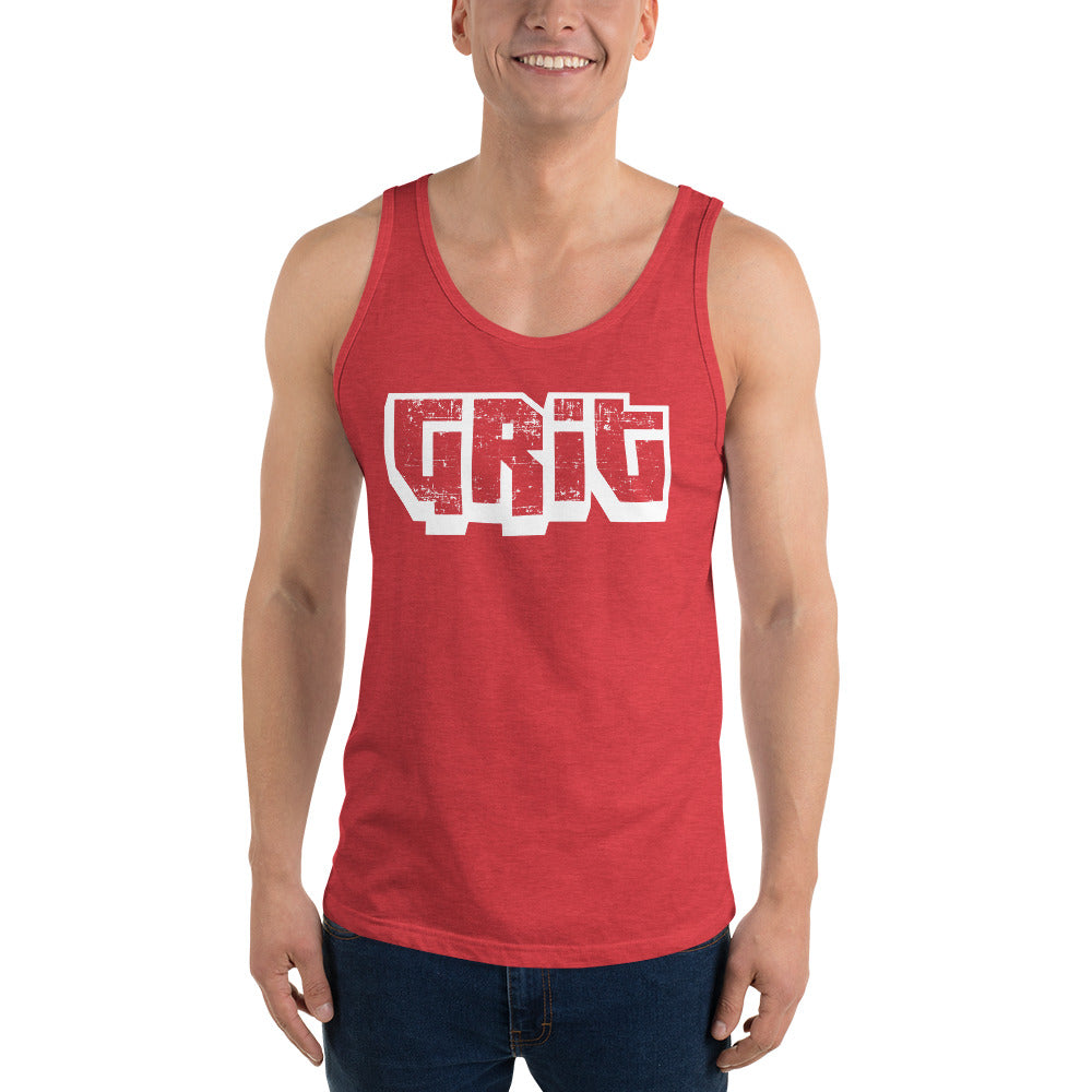 Grit unisex tank top red