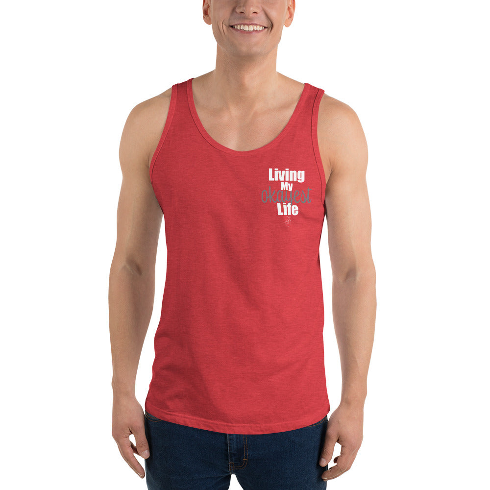 Okayest Life unisex tank top red 2