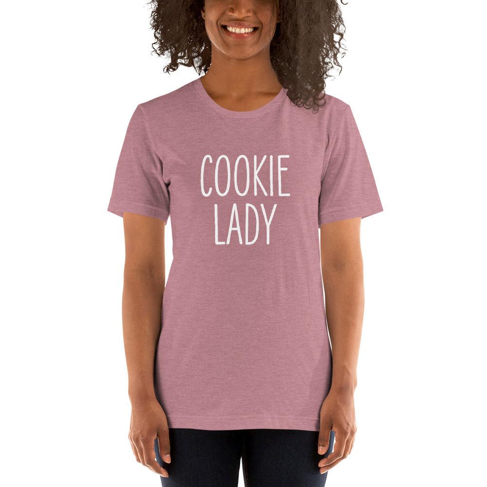 Cookie Lady t-shirt orchid