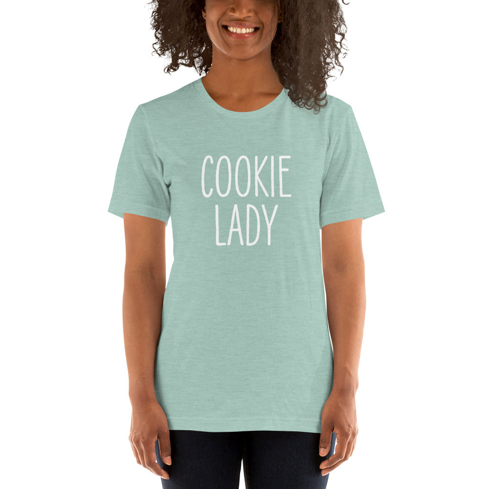 Cookie Lady t-shirt dusty blue