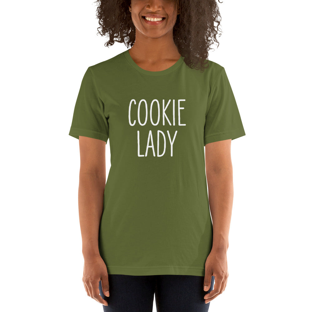 Cookie Lady t-shirt olive