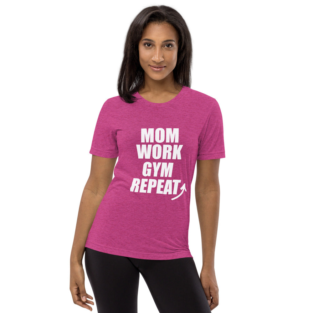 Mom Repeat Short sleeve t-shirt Berry