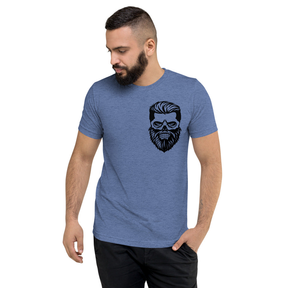Skull Pocket Short sleeve t-shirt in blue