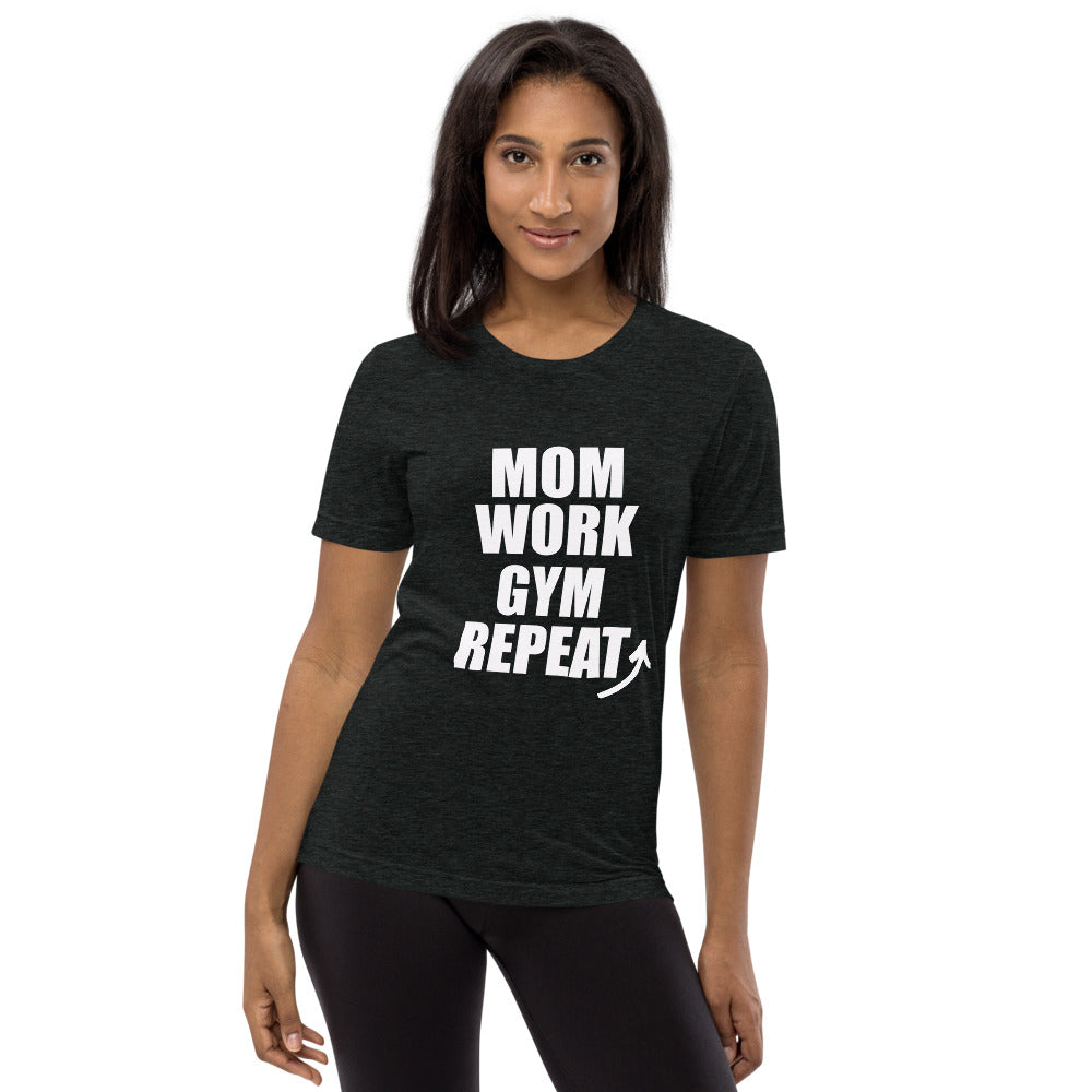 Mom Repeat Short sleeve t-shirt Charcoal Black