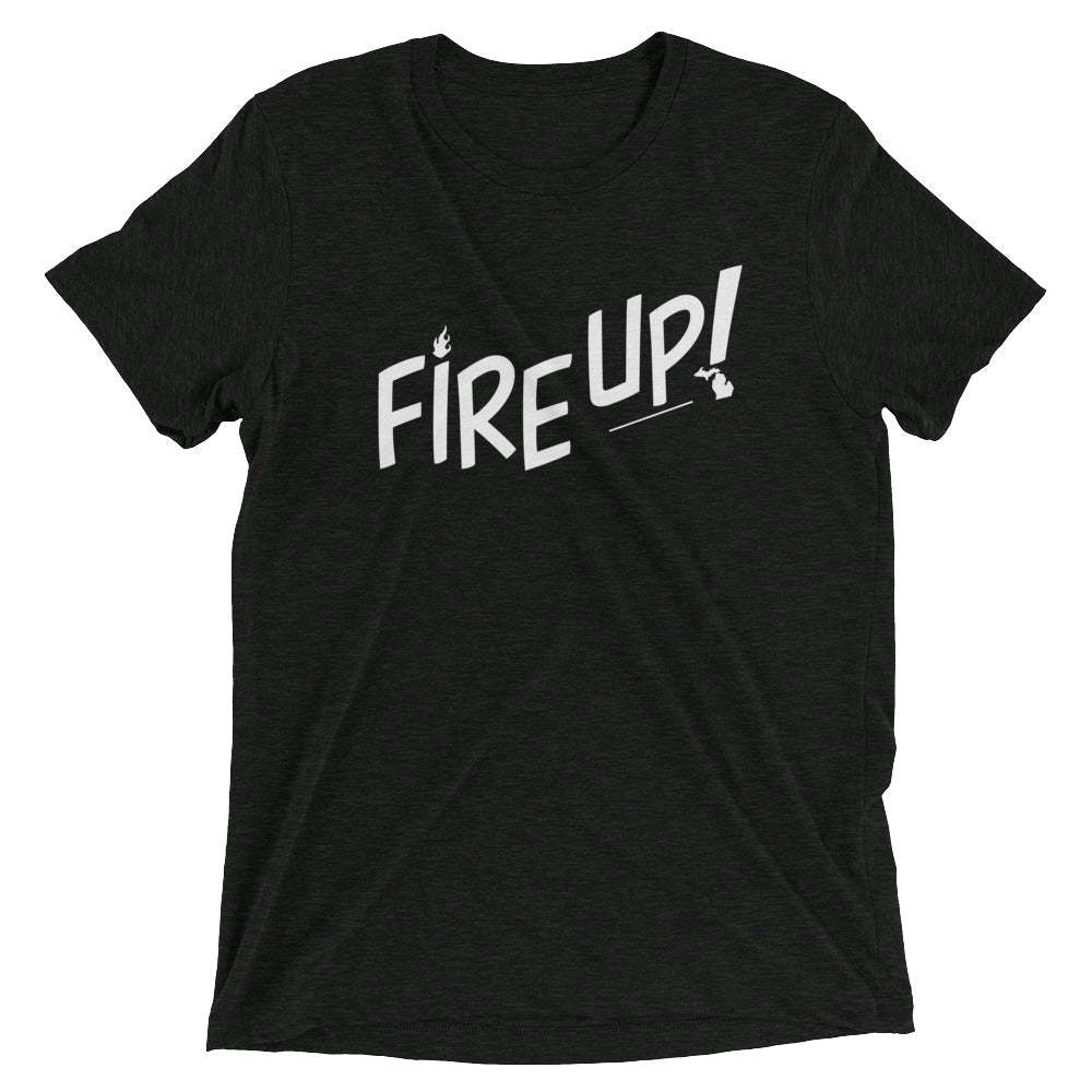 Fire Up! Short sleeve t-shirt charcoal black