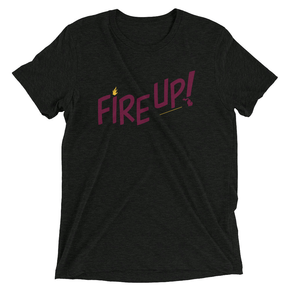 Fire Up! Short sleeve t-shirt charcoal black