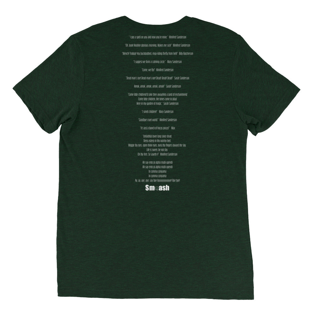 "Hocus Pocus" t-shirt emerald back