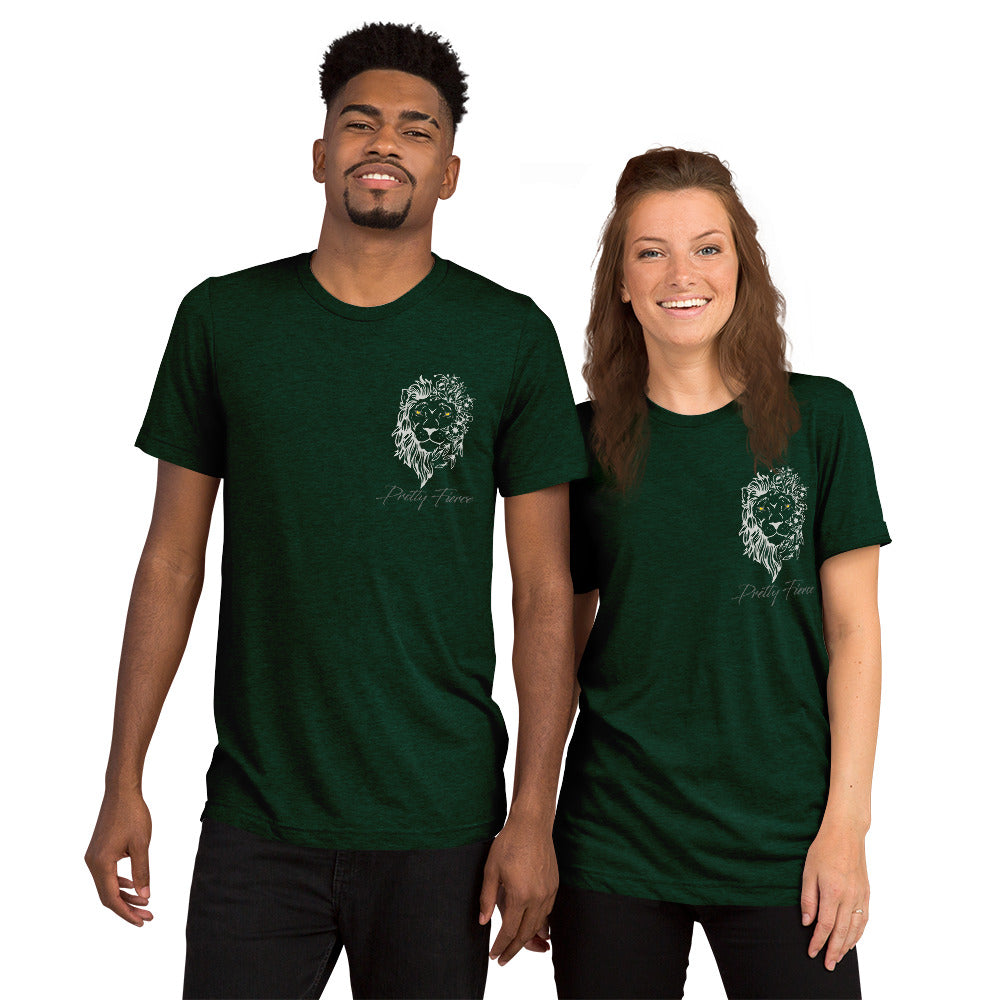 Lion pocket short sleeve t-shirt emerald