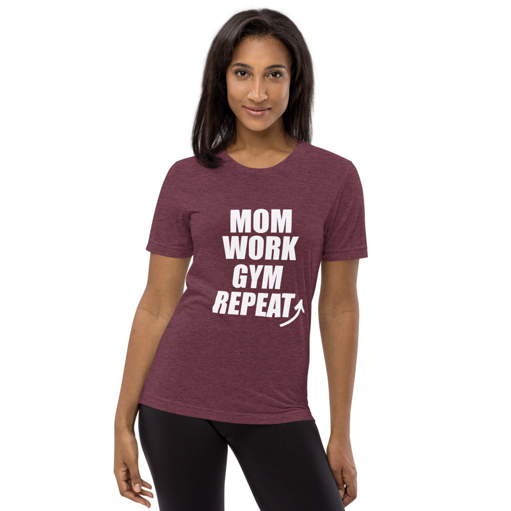 Mom Repeat Short sleeve t-shirt Maroon