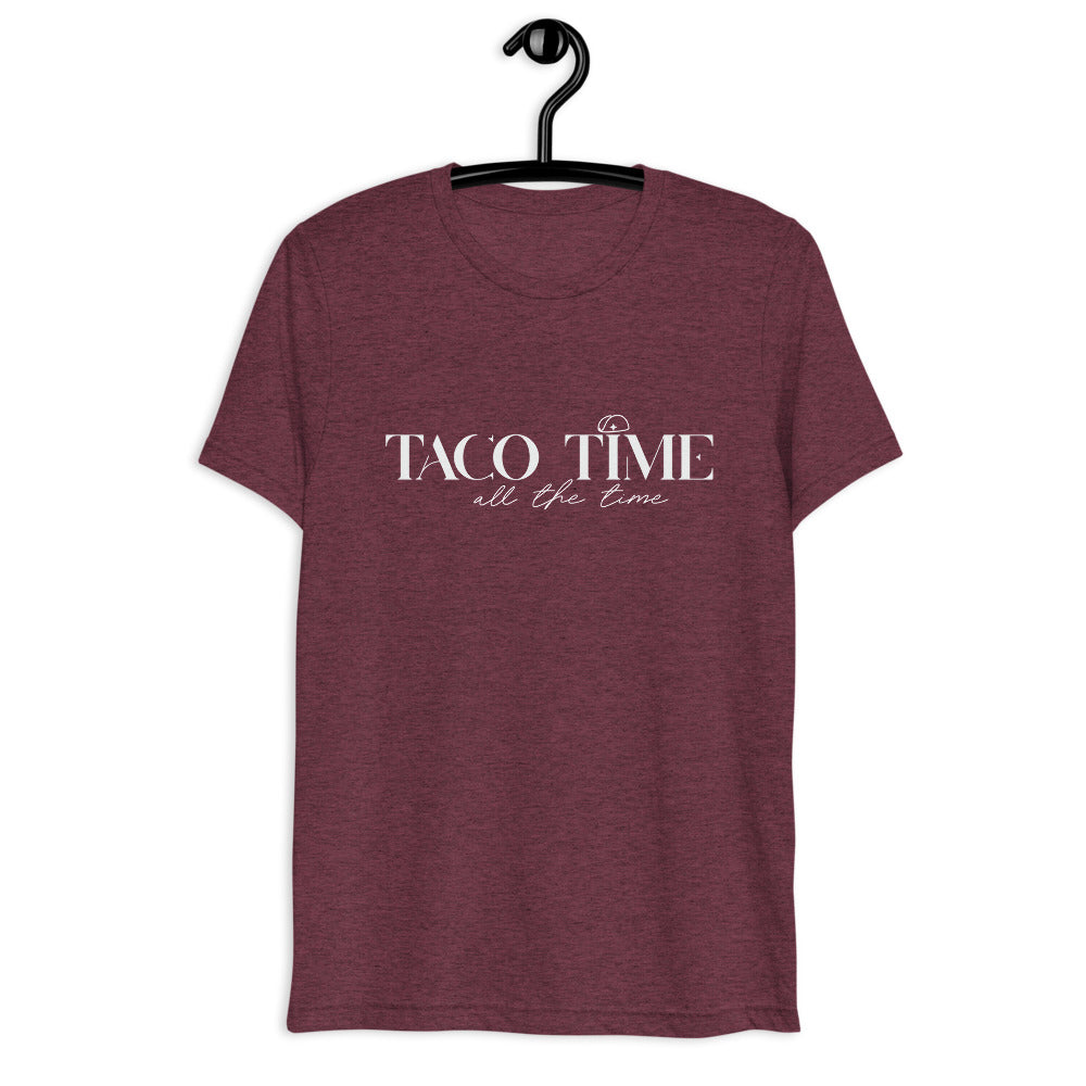 Taco Time Short sleeve t-shirt maroon
