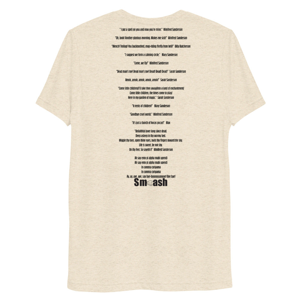 "Hocus Pocus" unisex t-shirt oatmeal back