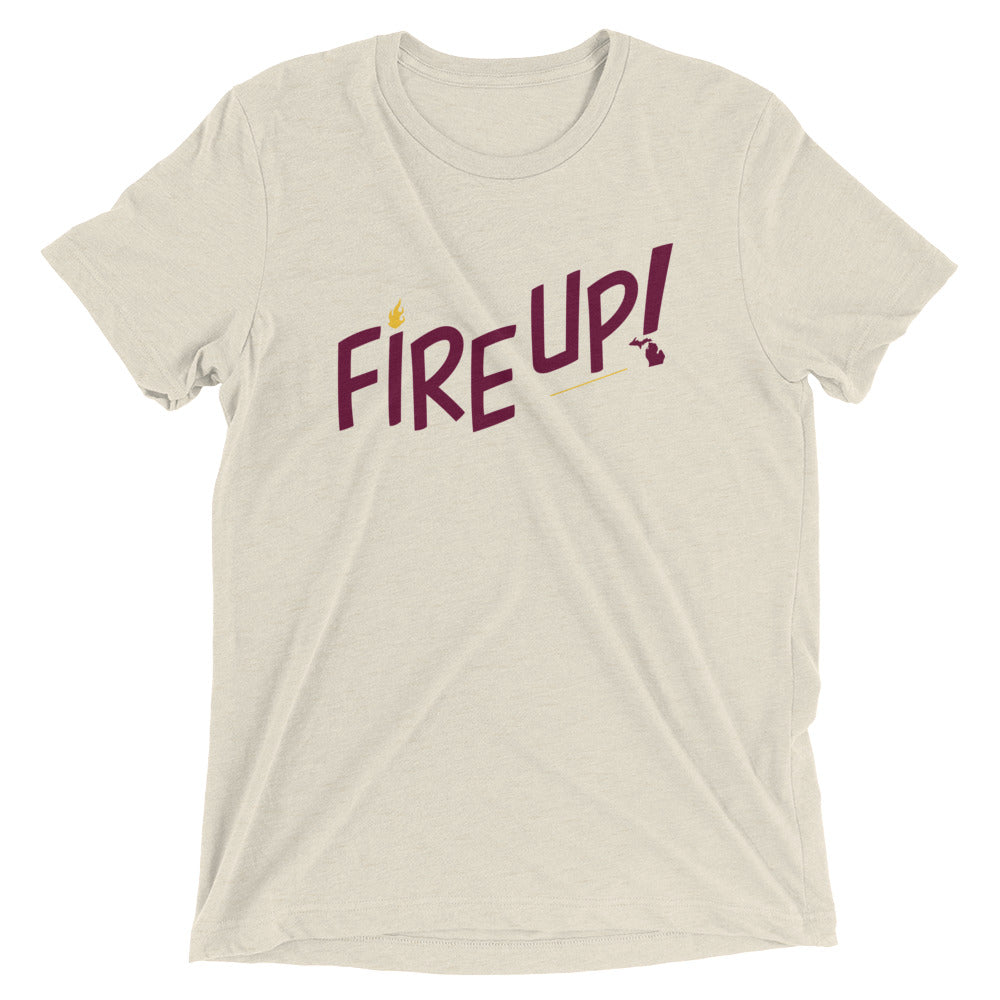 Fire Up! Short sleeve t-shirt oatmeal