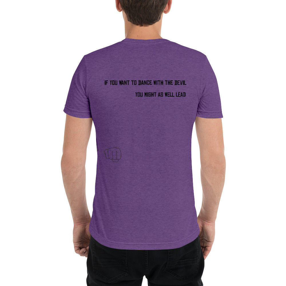 Skull Short sleeve t-shirt purple back