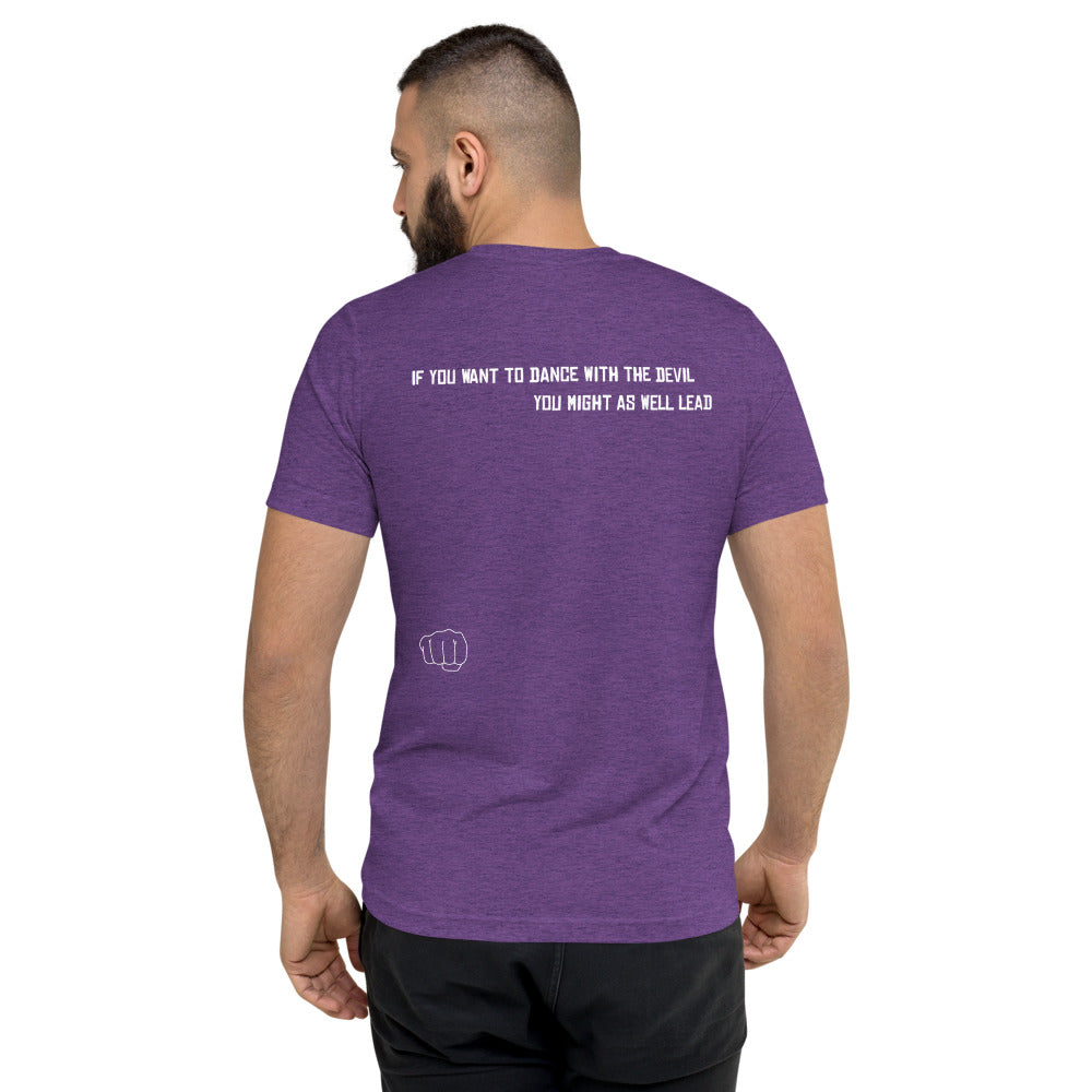Skull Pocket Short sleeve t-shirt in purple back