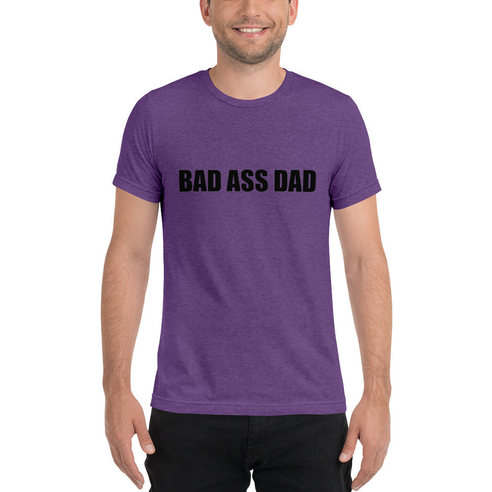 Bad Ass Dad T-shirt purple