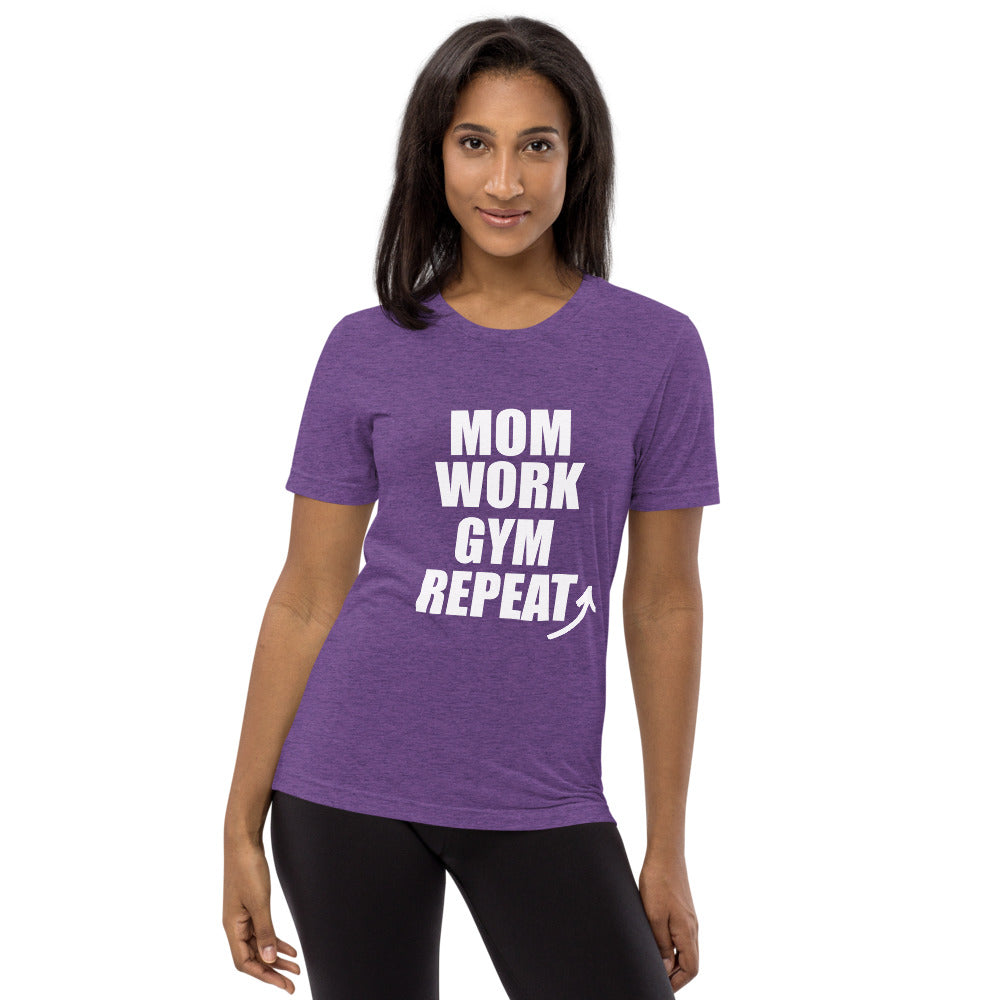 Mom Repeat Short sleeve t-shirt Purple