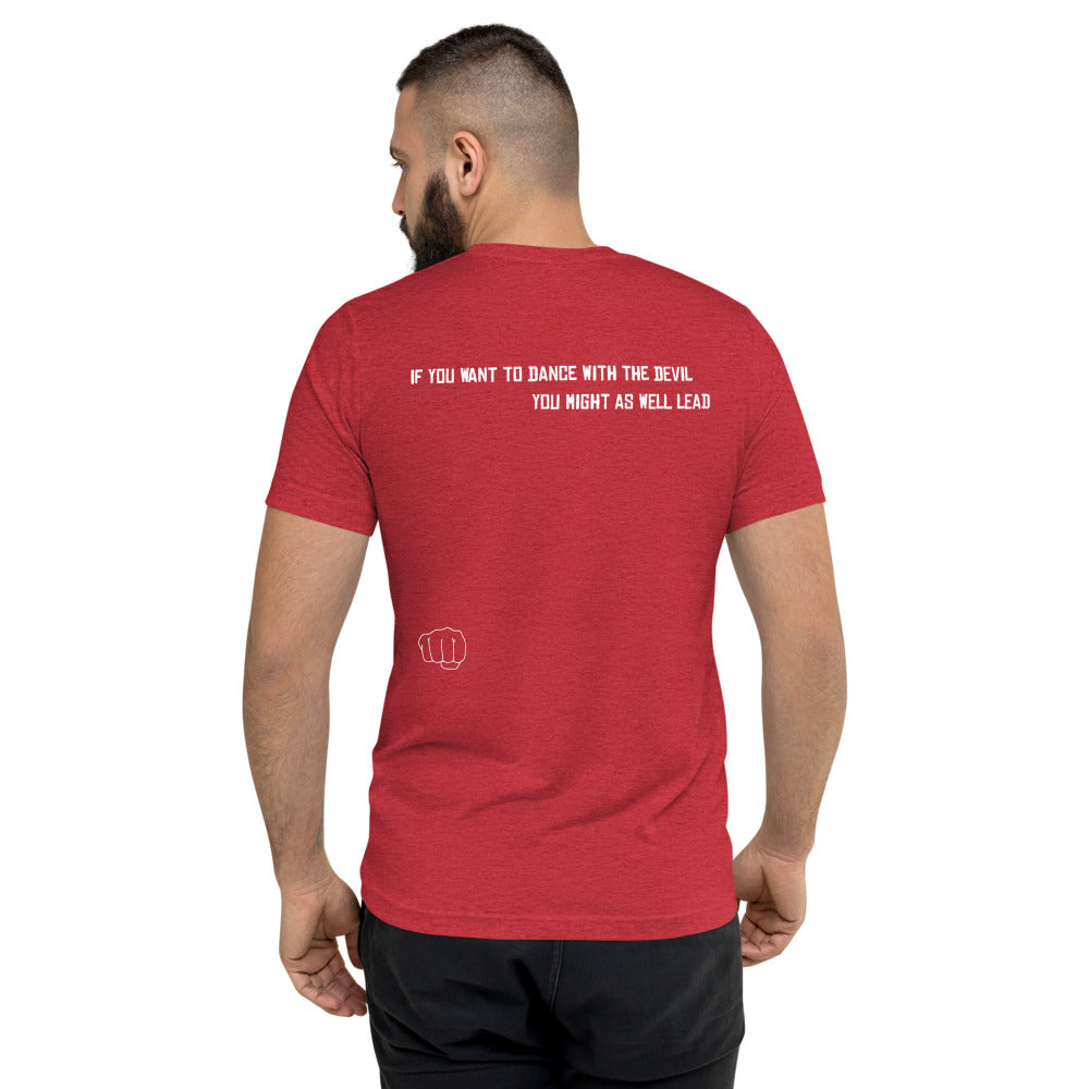 Skull Pocket Short sleeve t-shirt in red back